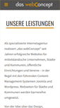 Mobile Screenshot of das-webconcept.de